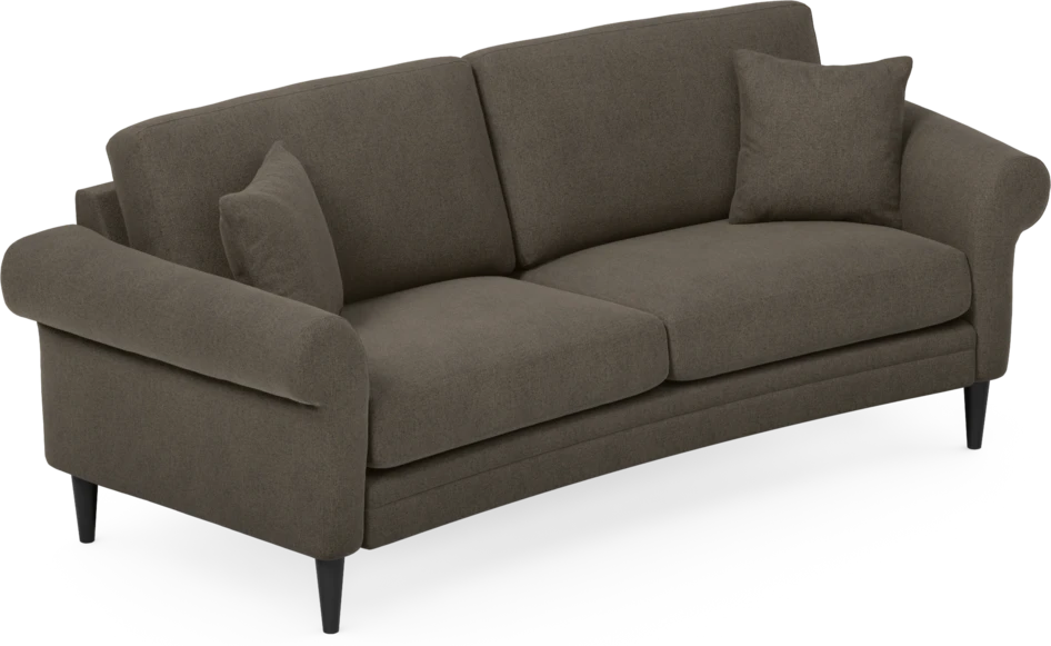 Eden - 2,5-sits soffa svängd - Brun
