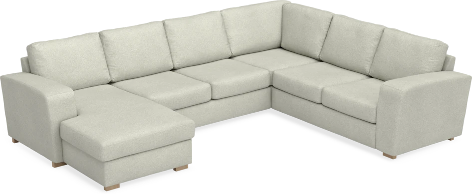 Friday - Hörnsoffa, 3+2-sits med schäslong vänster - Beige