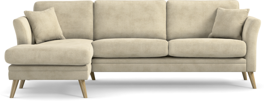 Eden - 2,5-sits soffa med schäslong - Beige