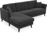 Eden - 2,5-sits soffa med schäslong - Grå