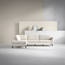 County - 2,5-sits soffa med divan vänster - Vit