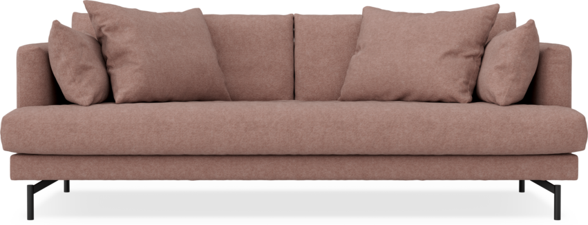 Harper - 3-sits soffa, hel dyna - Rosa