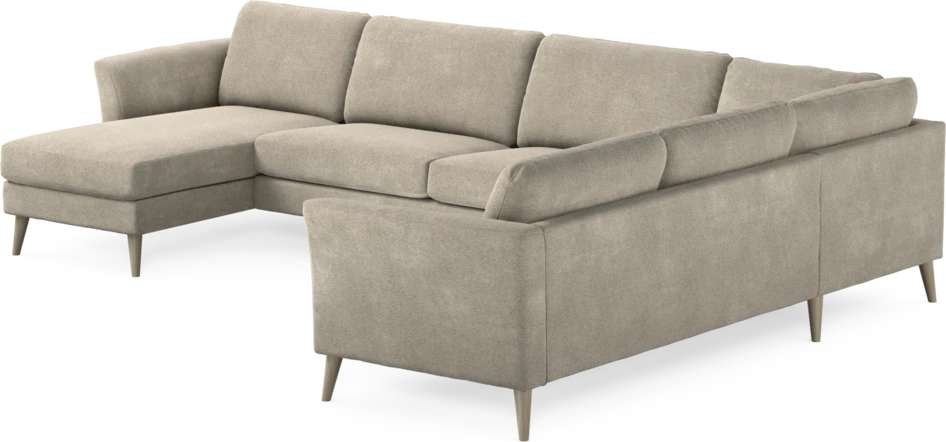 Bridge - Hörnsoffa, 3+2-sits med schäslong vänster - Beige