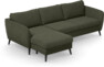 County - 3-sits soffa med flyttbar schäslong - Grön