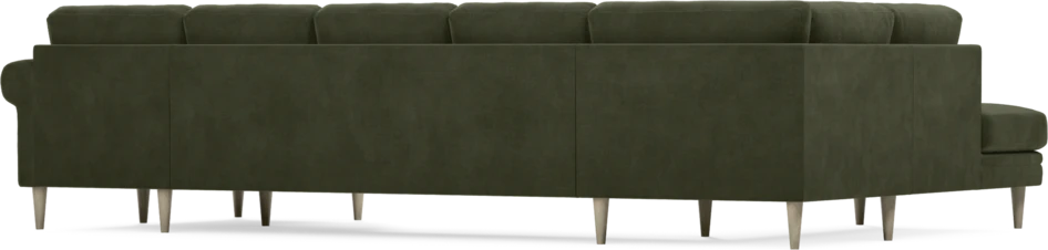 Eden - 3-sits soffa med divan vänster och schäslong höger - Grön