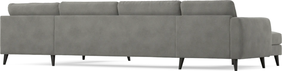 Bridge - 3-sits soffa med schäslong vänster och divan höger - Grå