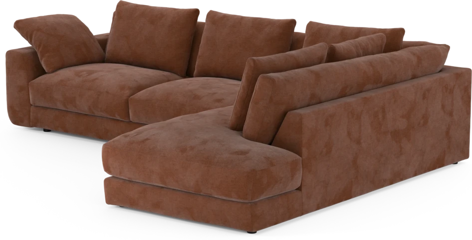 Amie - 3-sits med divan höger - Orange