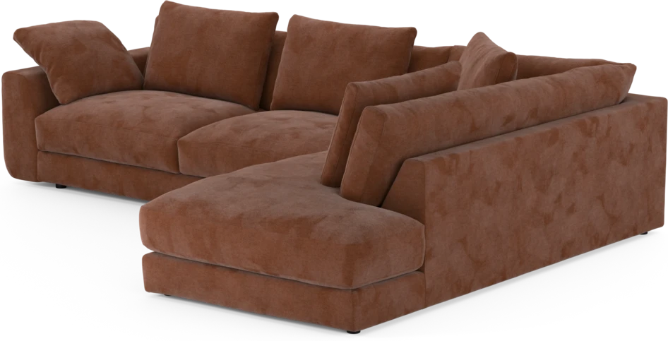 Amie - 3-sits med divan höger - Orange