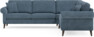 Eden - Hörnsoffa, 2,5+2,5-sits - Blå