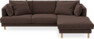 Harper - 4-sits med schäslong höger  - Brun
