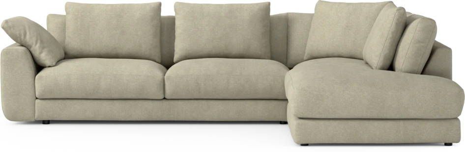Amie - 3-sits med divan höger - Beige
