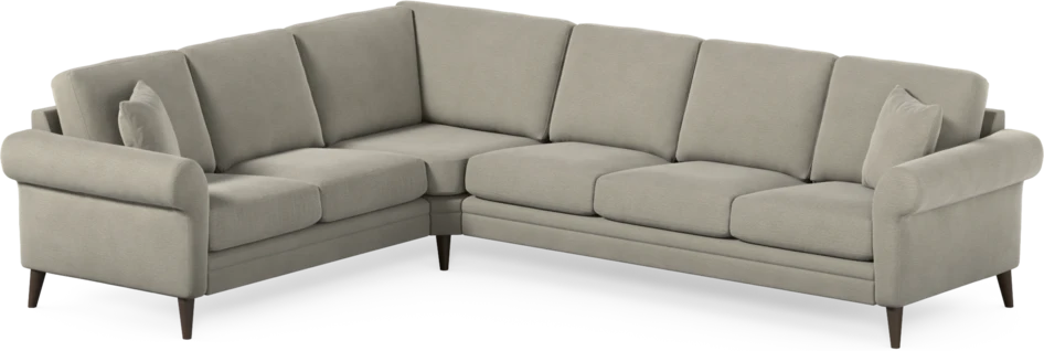Eden - Hörnsoffa, 2+3-sits - Brun