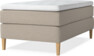 Delux Exclusive - Kontinentalsäng, enkelsäng 120 cm med bäddmadrass - Beige