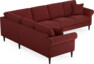 Eden - Hörnsoffa, 2+3-sits - Röd