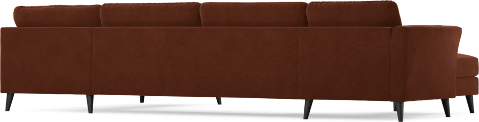 Bridge - 3-sits soffa med schäslong vänster och divan höger - Orange