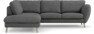 Madison - 2-sits soffa med divan vänster - Vit