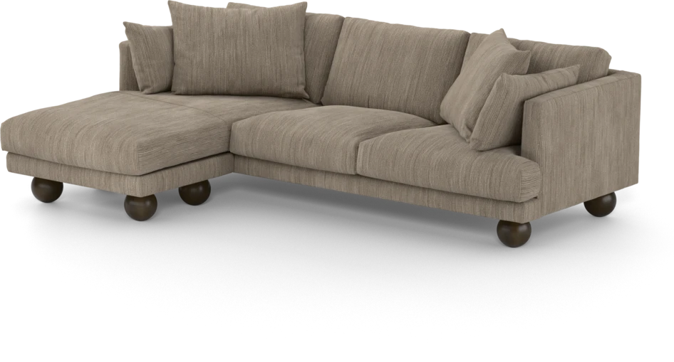 Harper - 4-sits med schäslong vänster - Beige