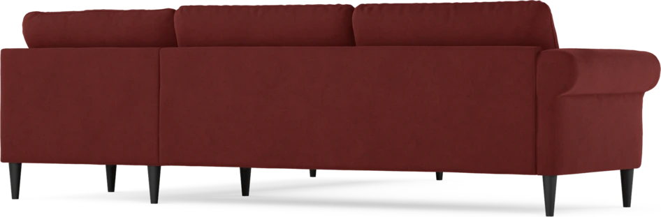 Bridge - Hörnsoffa, 3+3-sits - Röd