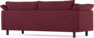 Cherrie - 3-sits soffa, fast klädsel - Röd