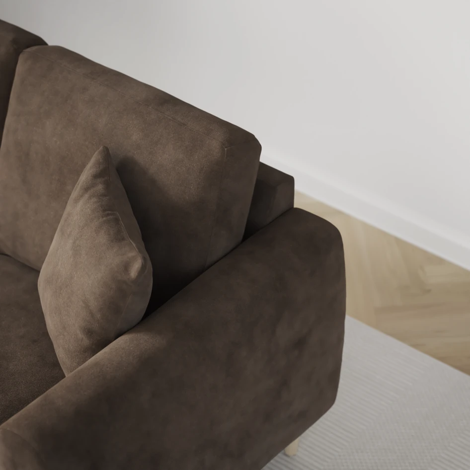 Eden - 3-sits soffa - Brun