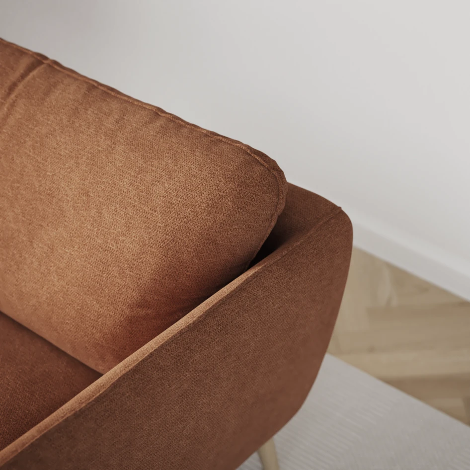 Madison Lux - Hörnsoffa 2+3-sits, hörn 1 - Orange