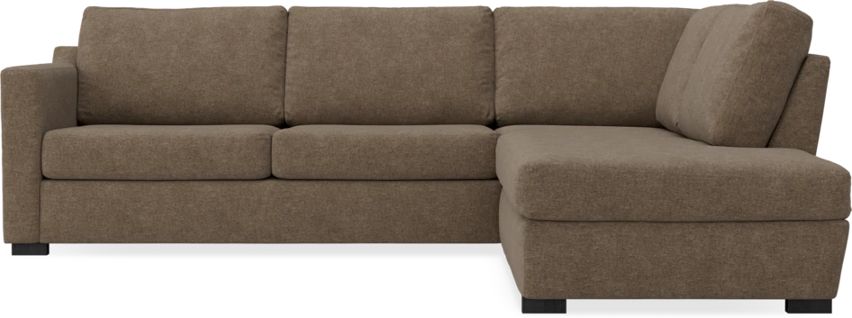 Friday - 2,5-sits soffa med divan höger - Brun