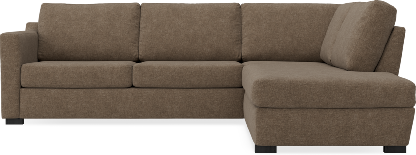 Friday - 2,5-sits soffa med divan höger - Brun