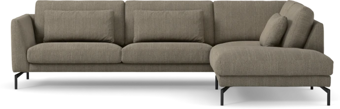 Willow, 3-sits soffa med divan höger, fast klädsel