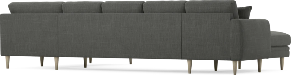 Eden - 3-sits soffa med schäslong vänster och divan höger - Grå