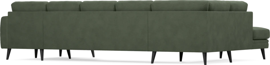 Eden - 3-sits soffa med divan vänster och schäslong höger - Grön