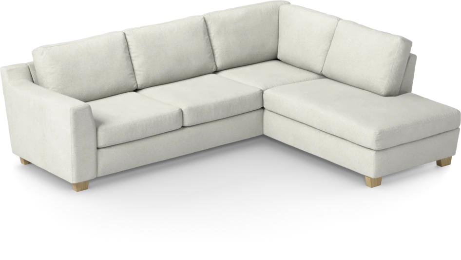 Friday - 2,5-sits soffa med divan höger - Vit
