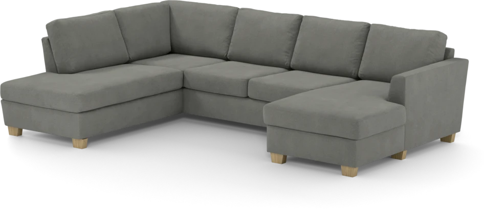 Friday - 3-sits soffa med divan vänster och schäslong höger - Grå