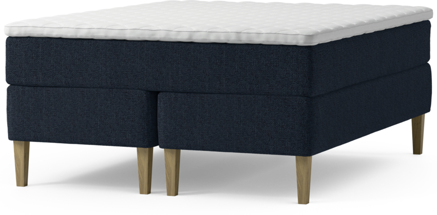 Delux Exclusive - Kontinentalsäng, dubbelsäng med bäddmadrass och sängben