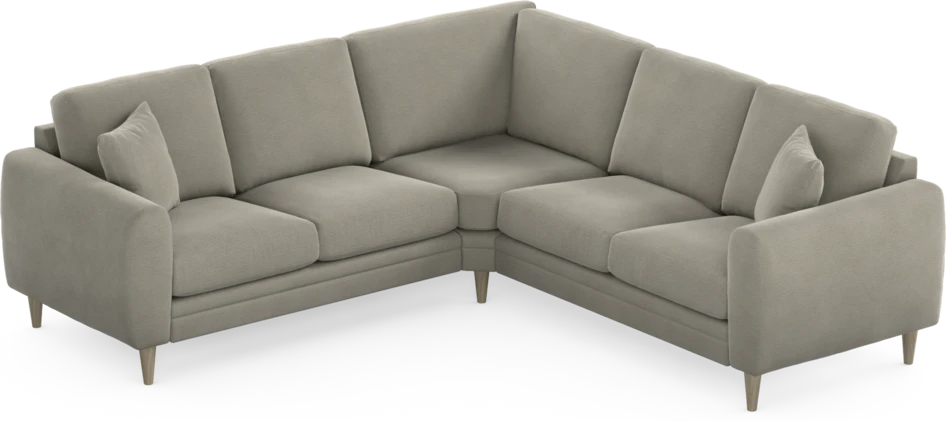 Eden - Hörnsoffa, 2+2-sits - Brun