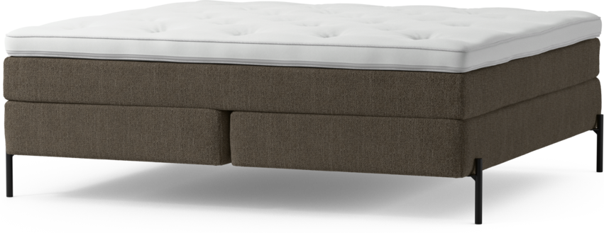 Delux Sense - Kontinentalsäng, dubbelsäng med bäddmadrass och sängben