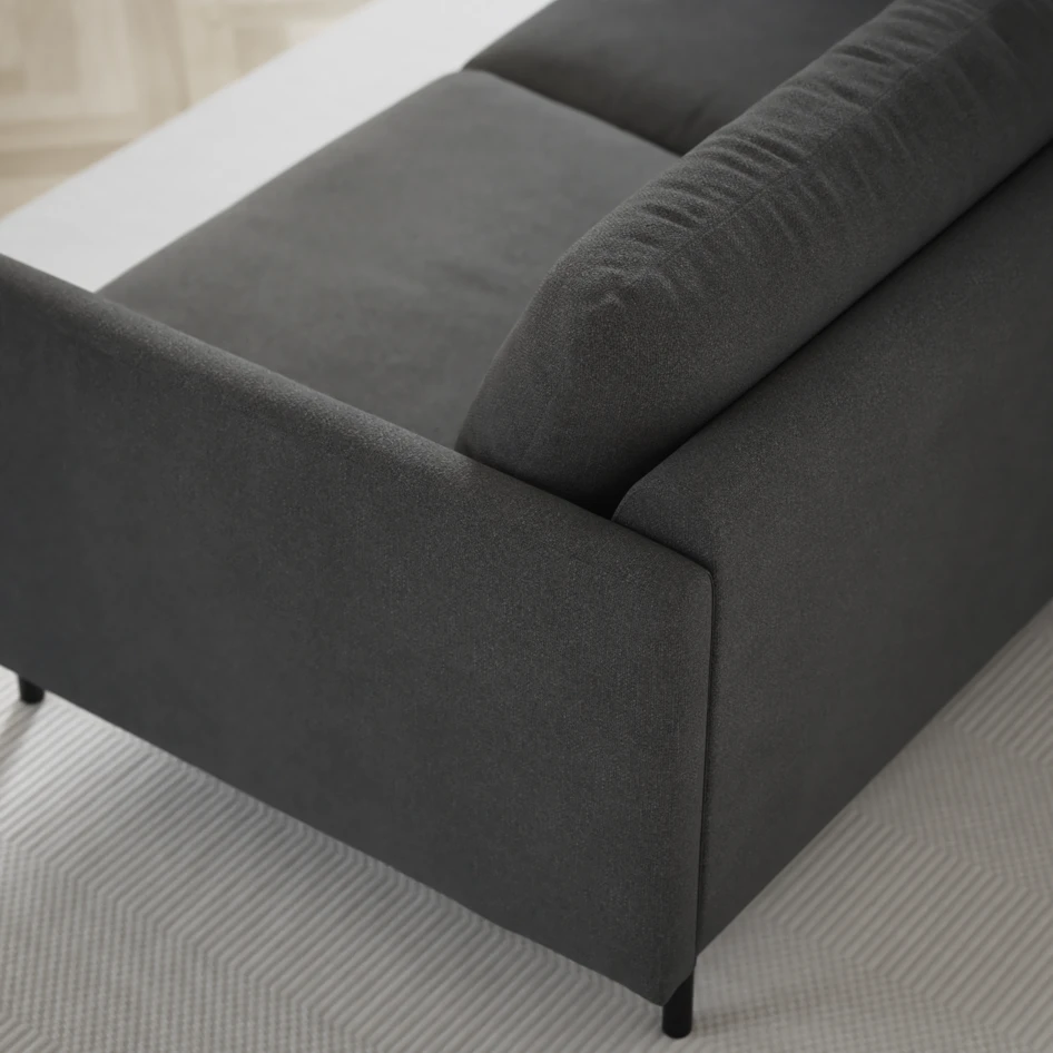 Madison - 2-sits soffa med divan vänster och schäslong höger - Grå
