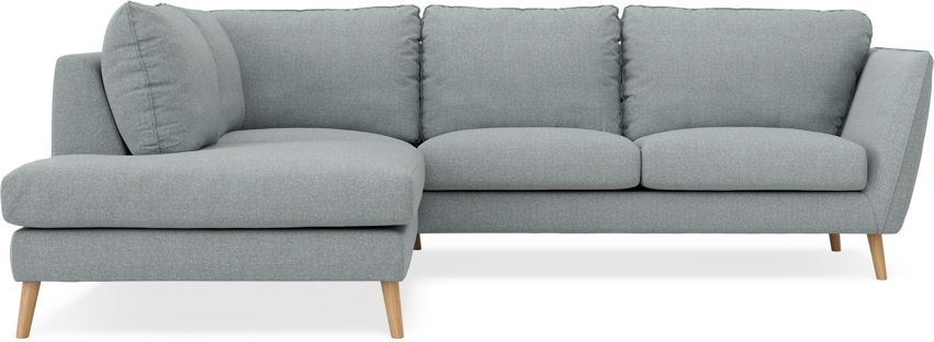 Madison - 2-sits soffa med divan vänster - Turkos