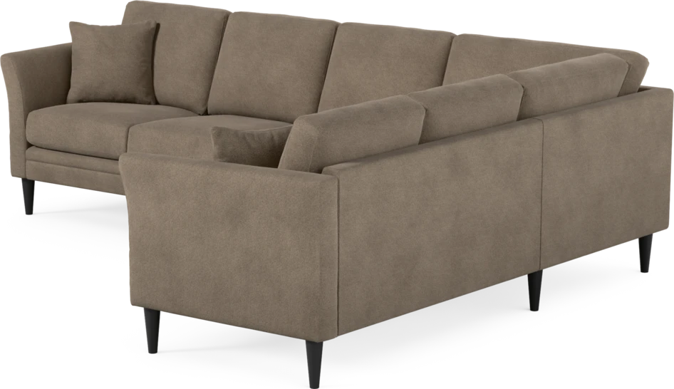 Eden - Hörnsoffa, 3+2-sits - Brun
