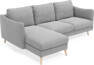 Madison Lux - 2-sits soffa med schäslong vänster - Grå
