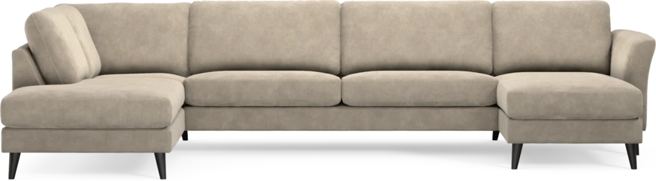 Bridge - 3-sits soffa med divan vänster och schäslong höger - Beige