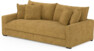 Rossi - 3-sits soffa, hel dyna - Gul
