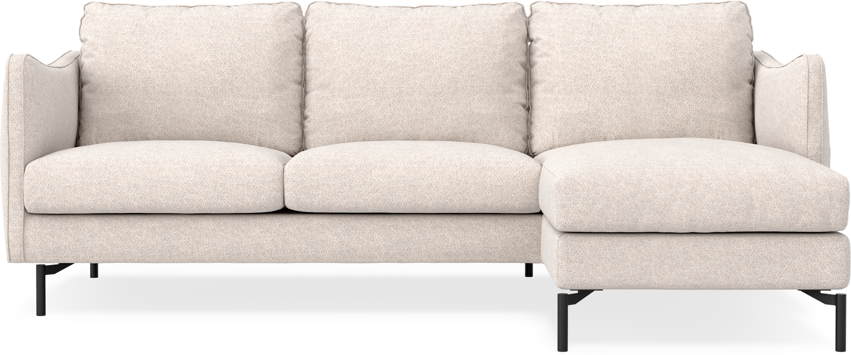 Madison Lux - 2-sits soffa med schäslong höger - Beige