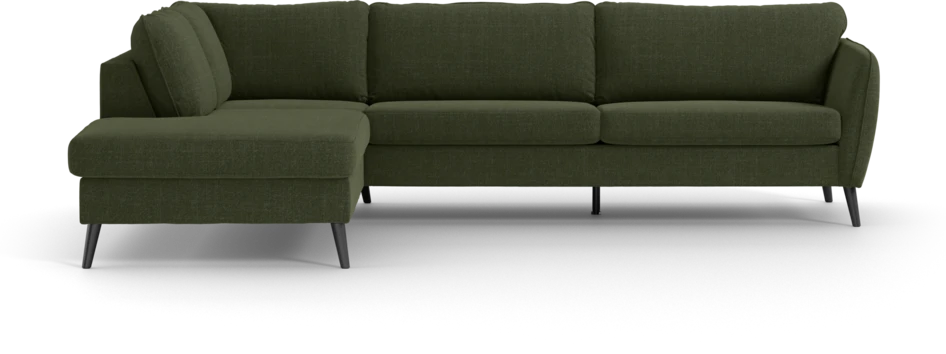 County - 2,5-sits soffa med divan vänster - Grön