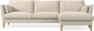 Winston - 3-sits soffa med schäslong, vändbar - Beige