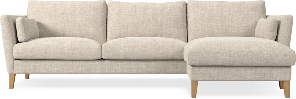 Winston - 3-sits soffa med schäslong, vändbar - Beige