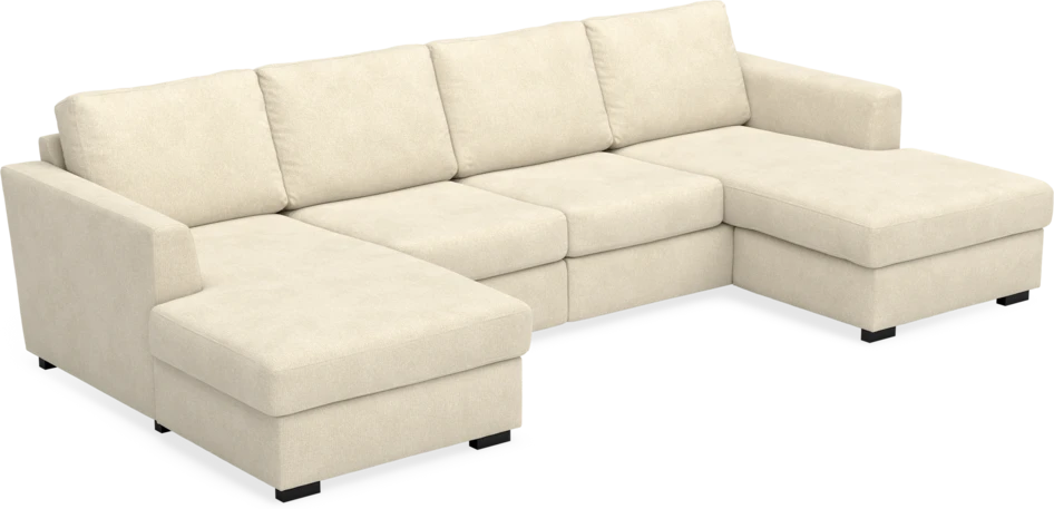 Friday - 2-sits soffa med två schäslonger - Beige