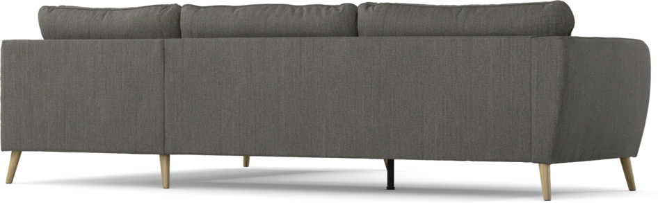 County - 2,5-sits soffa med divan höger - Brun