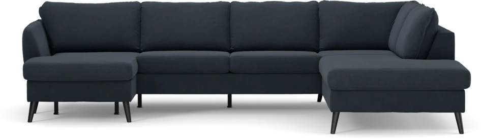 County - 3-sits soffa med schäslong vänster och divan höger - Blå