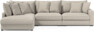 Rossi - 3-sits soffa med divan vänster - Beige
