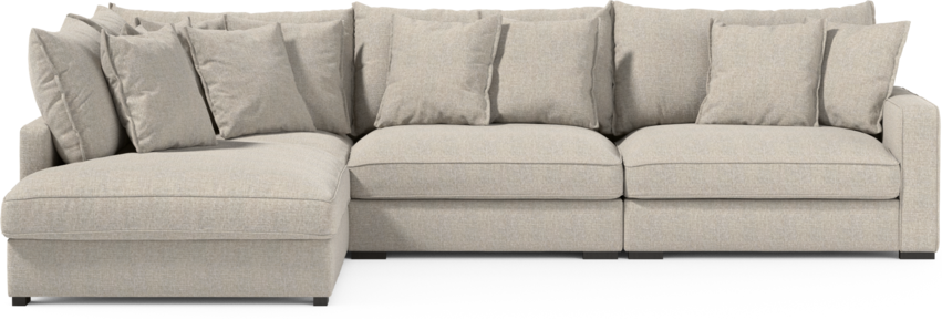 Rossi - 3-sits soffa med divan vänster - Beige